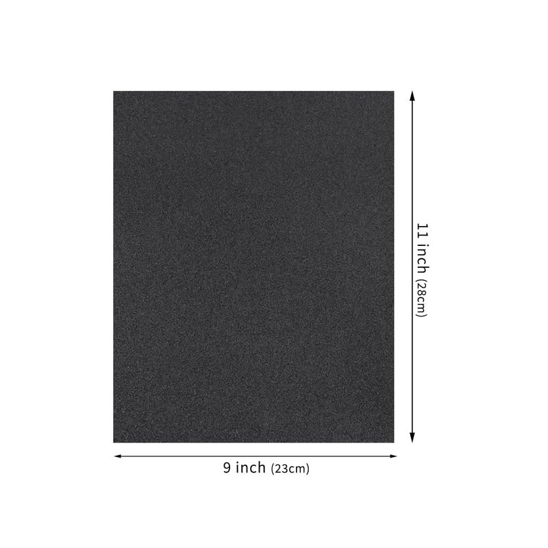Duravel Waterproof Black Abrasive Paper Sheets for Automotive and Furniture Sanding (GRIT60) - Image 3
